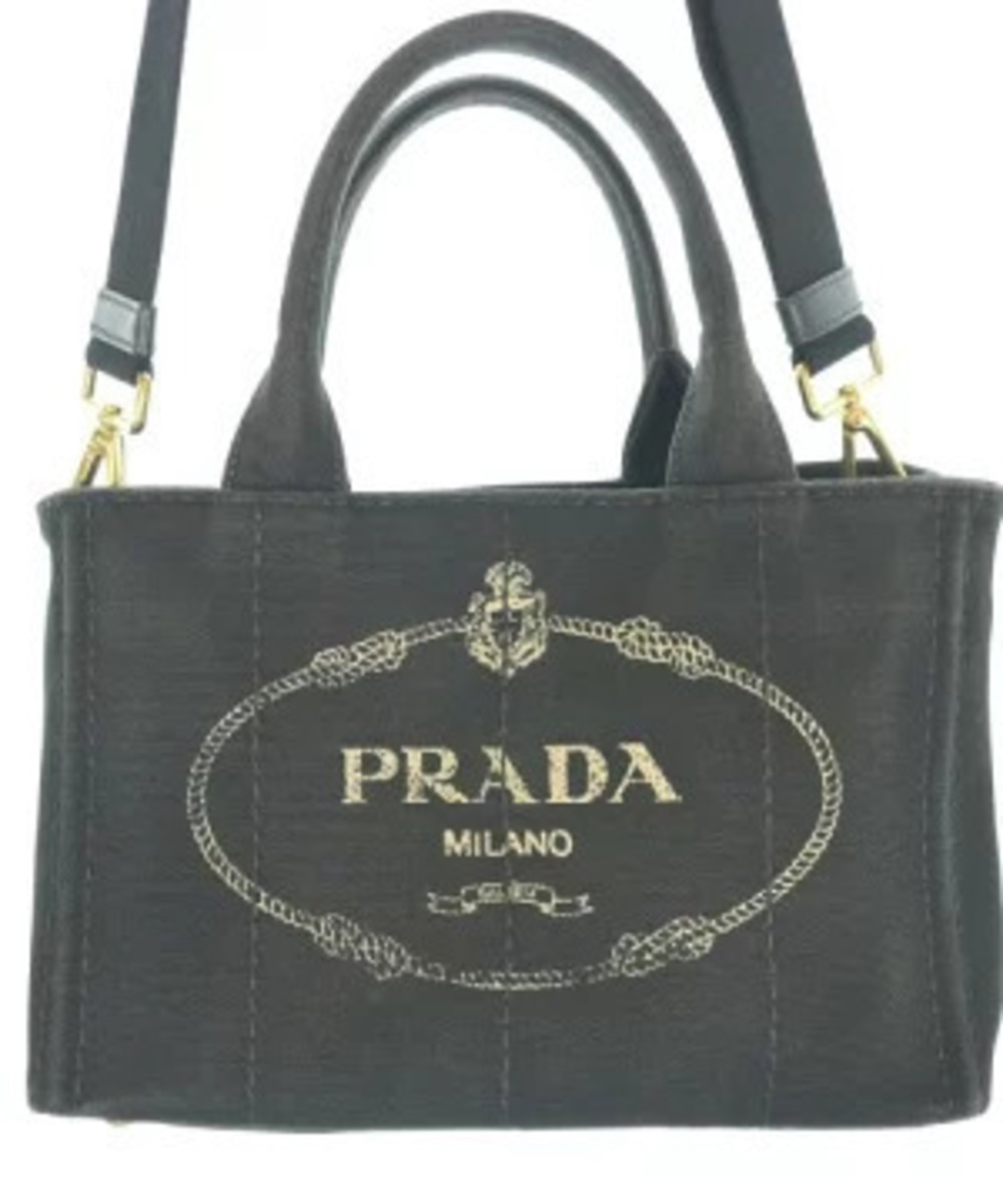 Prada Tote Tessuto Saffiano Bag Black
